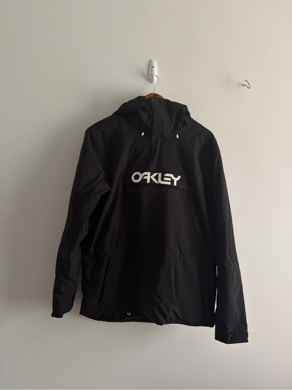 Oakley Black Hooded Snow Jacket with White Logo